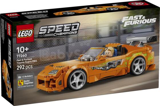 LEGO Speed Champions Kiire ja Raev Toyota Supra MK4