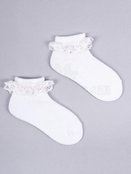 SCORPIO SKA-0122 Sokid Ruffle 23-26 cm Valge
