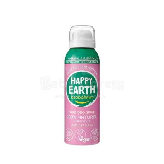 Happy Earth Deodarant Art.296462 aerosoolivaba 100% looduslik deodorant lavendli-ylangi lõhnaga, 100ml