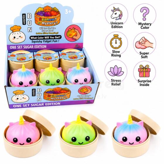 Bebe Basic Squishy Mesh Unicorn Dumpling Art.B-1704 Stressivastane pehme silikoonpall (squishy)