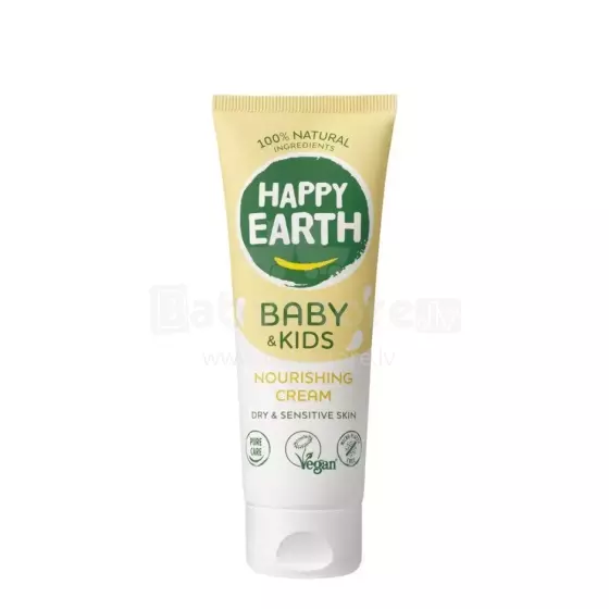 Happy Earth Nourishing Cream Art.296510 100% looduslik toitev ja kaitsev kreem beebidele ja lastele, 75ml