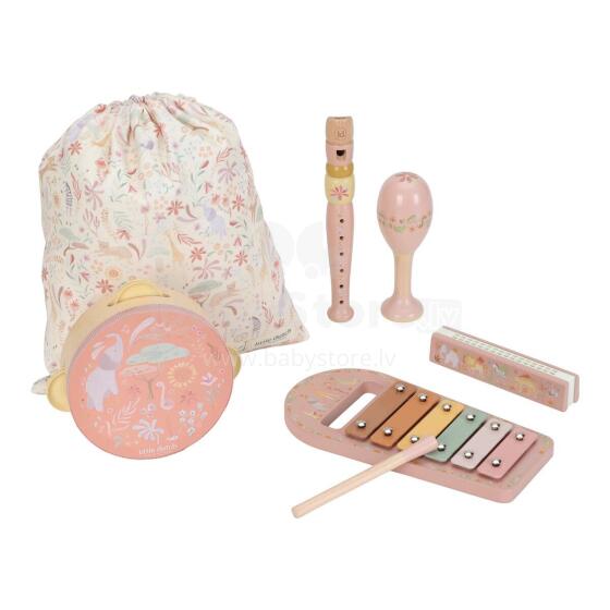 Little Dutch muusikainstrumentide komplekt Safari Friends Pink FSC Art.7474