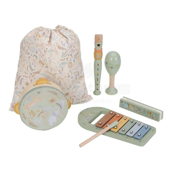 Little Dutch muusikainstrumentide komplekt Safari Friends Green FSC Art.7473