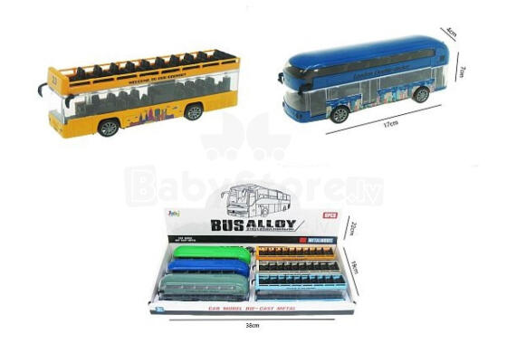 AUTOBUS 17 CM TASUTA RATTAD 2 TÜÜPI
