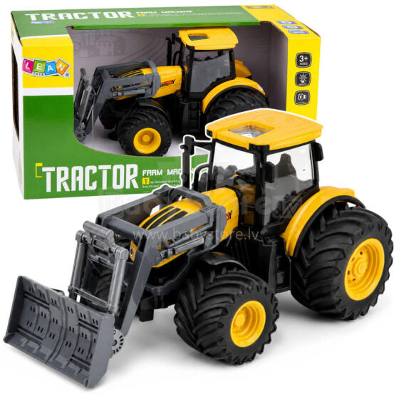 Põllumajanduslik Farm Traktor Buldooseriga Valguse Helidega Kollane 1:24
