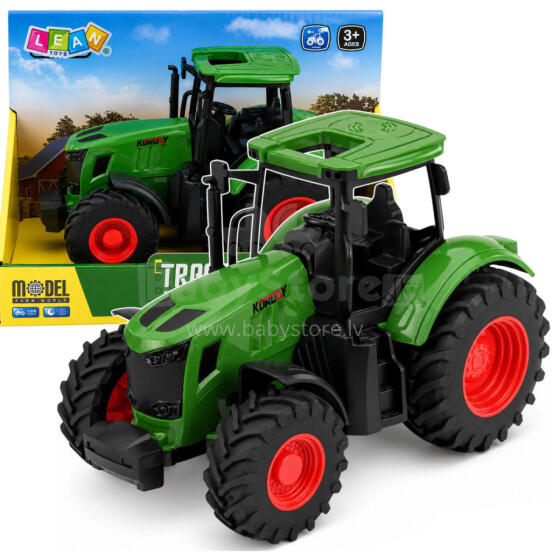 Põllumajanduslik Farm Traktor Kummirattad Roheline 1:24