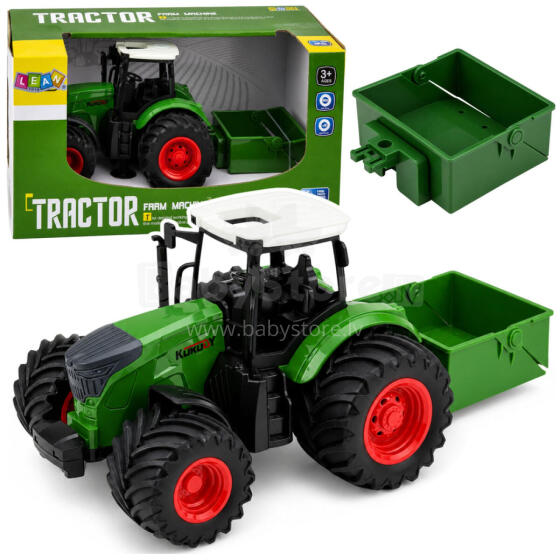 Põllumajanduslik Farm Traktor Väetise Leviti Rattad Roheline 1:24