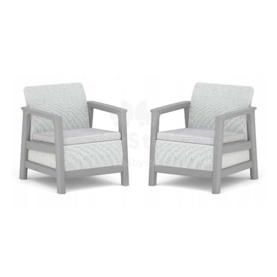 Aiatoolid 2 tk Scandi Linea helehall/tumehall