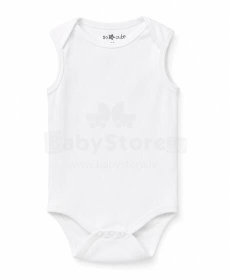So Cute Cotton Baby Body  Art.296921 White  боди из 100%  хлопка с короткими рукавами (56-98 см)