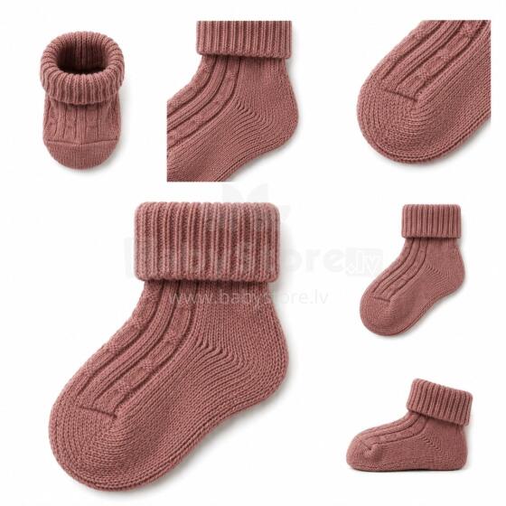 So Cute Wool Natural Eco Socks Art.296940 Brown Naturaalvillast sokid vastsündinutele