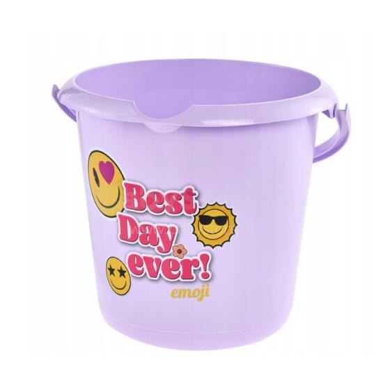 Dekoratiiv&auml;mber 10L Ilvie &amp;quot;Emoji Best Day&amp;quot; &Oslash;30x28cm lilla