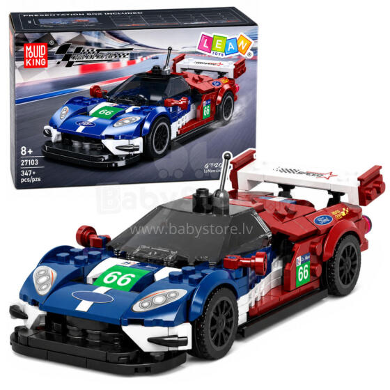 Ehitusplokkide sportauto GT2016 võidusõidu vitriin 347 tk.