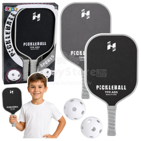Pickleball Tennise Sulgpalli Komplekt 2 Palliga Must ja Hall