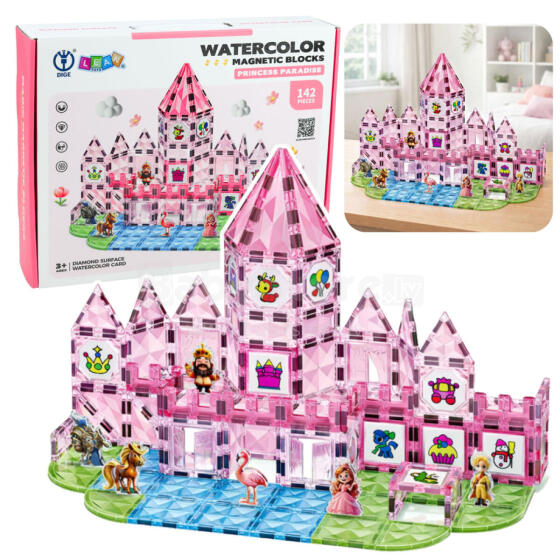 Magnetilised plokid printsessilossi teemal 142 tk.