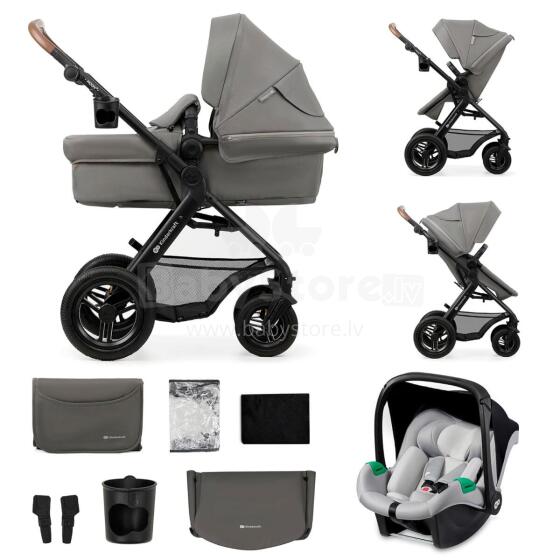 Kinderkraft Moov2 Air 4 in1 Art.297981 Light Grey 3-ühes lapsevanker