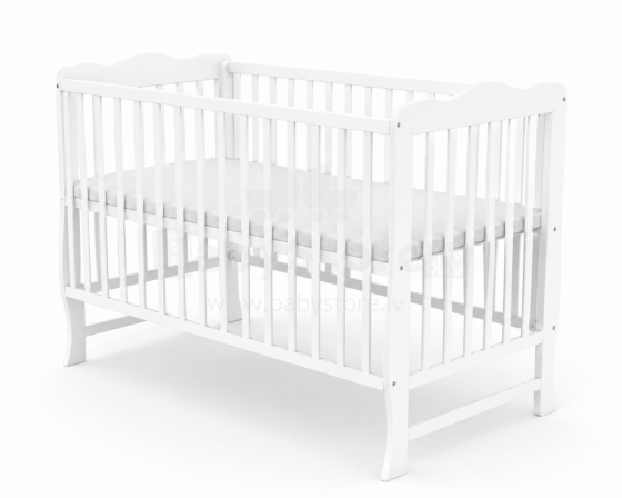 Elf Bed Juniper Art.298074 White Puidust beebivoodi 120x60 cm