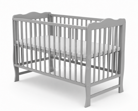 Elf Bed Juniper Art.298075 Grey Puidust beebivoodi 120x60 cm
