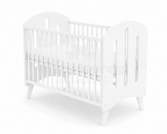 Elf Bed Leaf Art.298078 White Puidust beebivoodi 120x60 cm