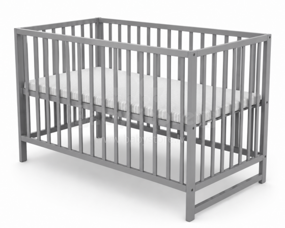 Elf Bed Сlassic  Art.298082 Grey Puidust beebivoodi 120x60 cm