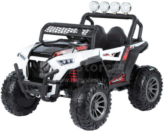 Akuauto - 12V - 4WD - nahkist istmed - NEL918 - MOSTER - VALGE