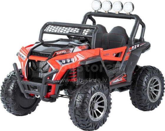Akuauto - 12V - 4WD - nahkist istmed - NEL918 - MOSTER - PUNANE