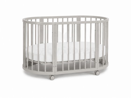 Elf Bed Crib Ovi  3 in 1 Art.298149 Cashmere Multifunktsionaalne puidust 3-ühes transformeeriv võrevoodi