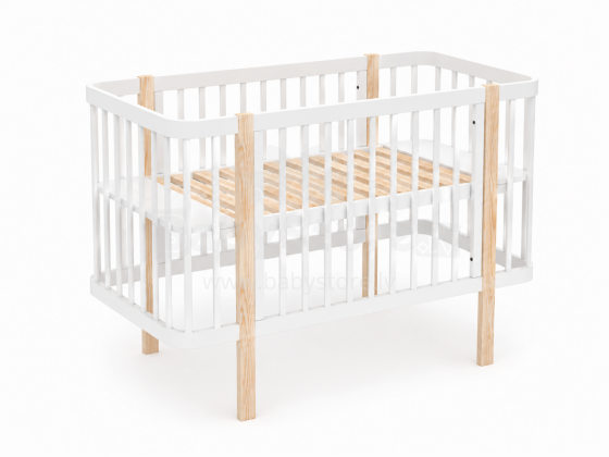 Elf Bed Kalmia Art.298151 White  Puidust beebivoodi 120x60 cm
