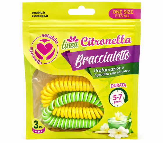 Bebe Basic Baby Bracelet Citronella Art.298203 Sidrunheinaga sääsetõrje käevõru