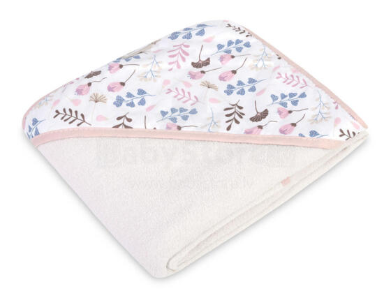 BATH COVER TERRY 100X100 LUVI TWIGS PINK