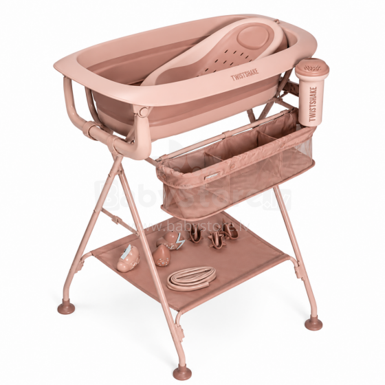 Twistshake Luxury Bath Kit Art.298464 Faded Pink Moodne luksuslik supelmantlikomplekt