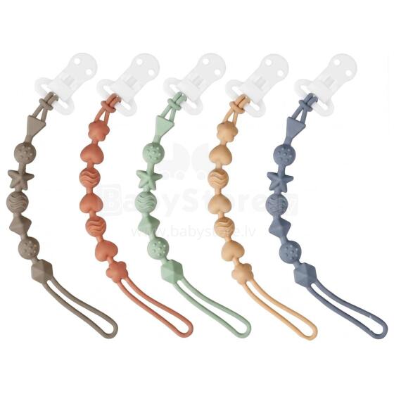 Kidsworld Silicone Pacifier Clip  Art.298740 Mix Luti hoidja