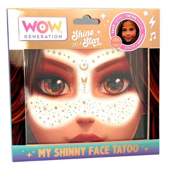WOW GENERATION näotätoveering My Shiny Face Tattoo, WOW00168