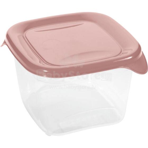 Ruudukujuline toidukarp 1,2L Fresh&amp;amp;Go roosa