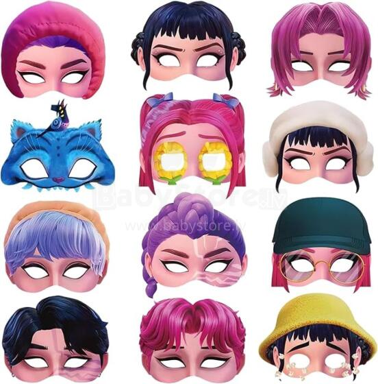 Paper Party Masks Huntrix Art.299487 Paberist karnevalimask, 1 tk.