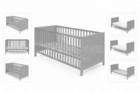 Roba Kombi Crib Art.299488 Taupe Beige Ümberehitatav puidust võrevoodi (140 x 70 cm)