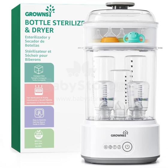 Grownsy Steriliser for Baby Bottles with Dryer Function 5-in-1 Art.299683 Steriliser for Baby Items, Baby Bottles & Breast Pump Accessories