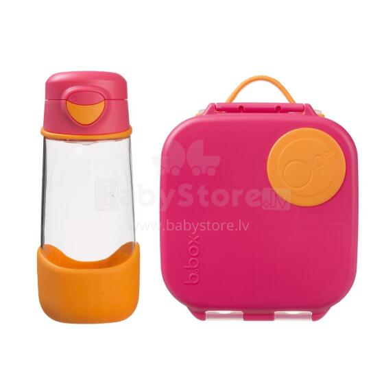 B.BOX 62412 Sports Set Tritan Bottle 450 ml + Mini Lunchbox Strawberry Shake