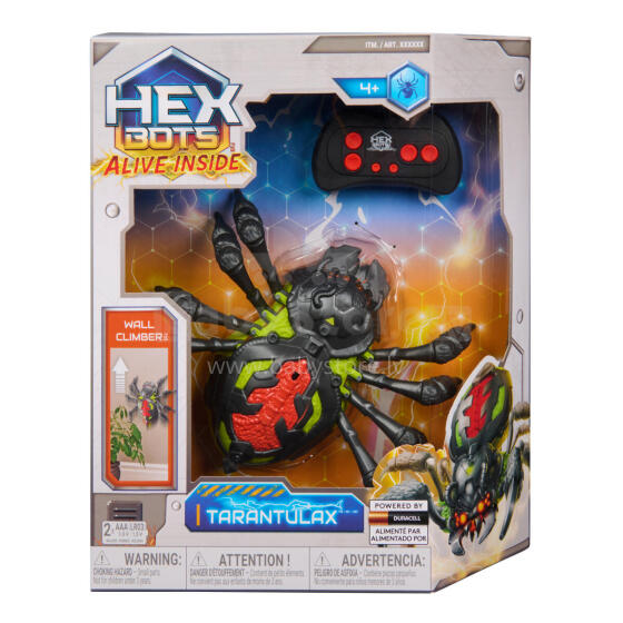HEX BOTS Interaktīvā rotaļlieta Zirneklis-rāpotājs pa sienām