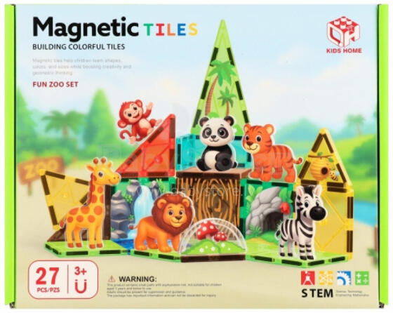 KLOCKI - 02295 - magnetilised - ZOO - 27 tk