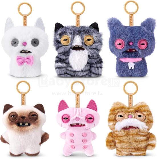Fuggler Alley Cat Keyring Art.299879: naljakas kole koletis plush-kogumismänguasi RANDOM