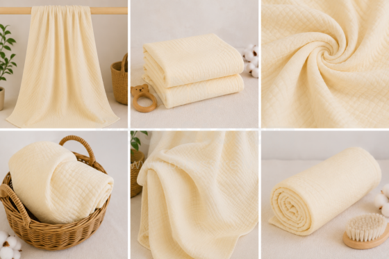 Yukkidds Muslin Cloths Art.299921 Green Leaf Высококачественная муслиновая пелёнка из бамбука, 1 шт. (60x60см)