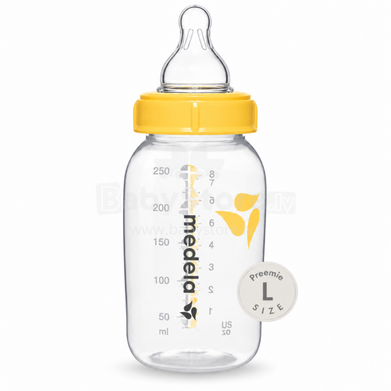 Medela Bottle L size Art.299924   Silikoonist lutiga (suurus L – kiire voolavus, mõeldud enneaegsetele) lutipudel, 150 ml