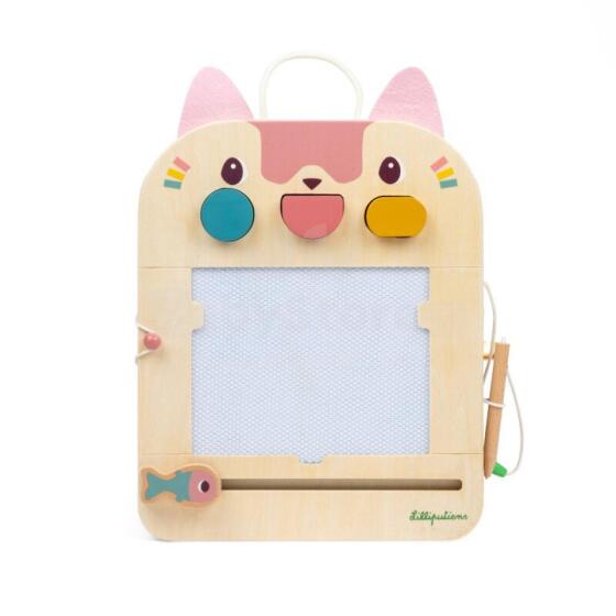 Magnetic drawing board - Jeanne the cat