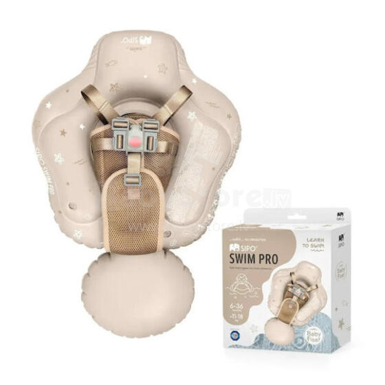 Sipo Swimpro Baby Life Jacket Art.SWM102TR Sand Täispuhutav ujumisrõngas vanusele 6–36 kuud (11–18 kg)
