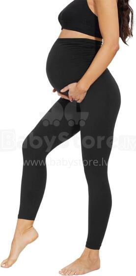 Maternity Leggings Art.300413 Black Women's Pregnancy Leggings