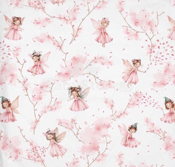 Autiņš flaneļa  ar vaskadrānu FAIRY pink 50x60 cm (7419)