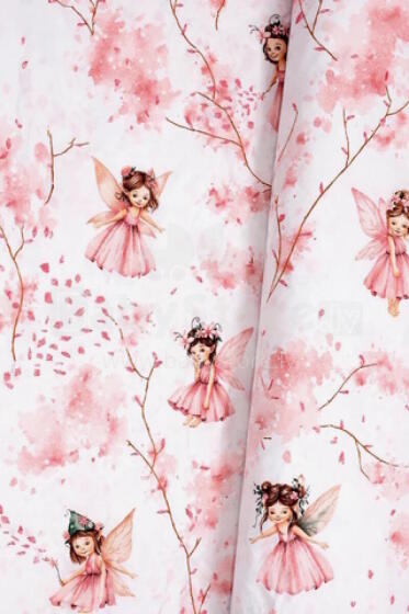 Autiņš flaneļa FAIRY pink 70x80 cm (7341)