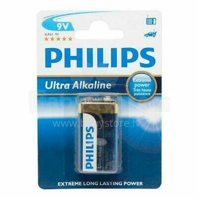 Bateria PHILIPS Art.6LR61E1B/10 Ultra Alkaline 9V