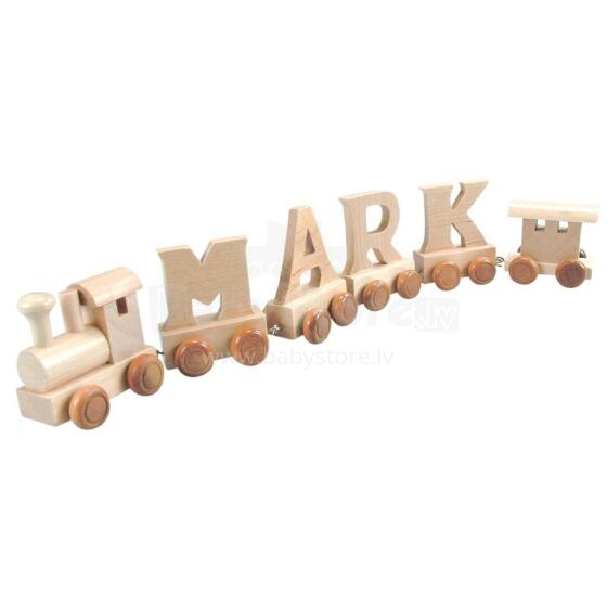 Bebe Basic Wood ABC Art.BN82232 Vagun kirjaga, 1 tk.