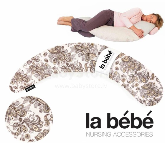 La Bebe™ Moon Maternity Pillow  Art.33204 Eastern Mod Большая подушка для беременных с наполнителем из синтепона (синтепух,особенно мягкий и тихий )195см